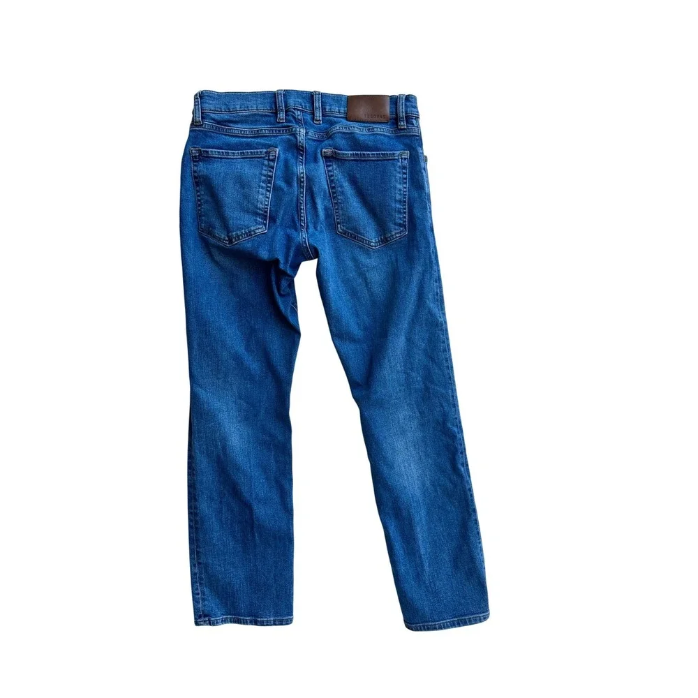 Tecovas Slim Jean Mens 31x30 Medium Blue Denim Stretch SLM2021 Western Casual